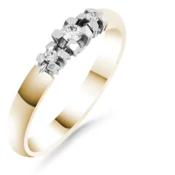 Silván Charlotte timanttisormus 0,09ct, keltakultaa, Silván vihkisormukset