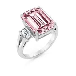 Silván Charlotte timanttisormus 4,38ct morganiitilla ja 0,60ct timanteilla, 18K valkokultaa, Silván vihkisormukset