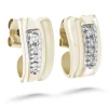 Silván Daria timanttikorvakorut 0,10ct, keltakultaa, Silván timanttikorut