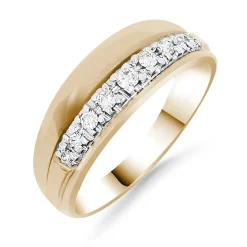 Silván Daria timanttisormus 0,15ct, keltakultaa, Silván vihkisormukset