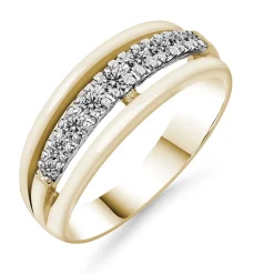 Silván Daria timanttisormus 0,15ct, keltakultaa, Silván vihkisormukset