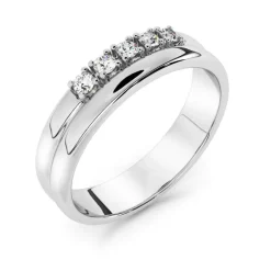 Silván Daria timanttisormus 0,05ct, valkokultaa, Silván vihkisormukset