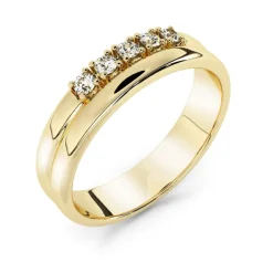 Silván Daria timanttisormus 0,05ct, keltakultaa, Silván vihkisormukset