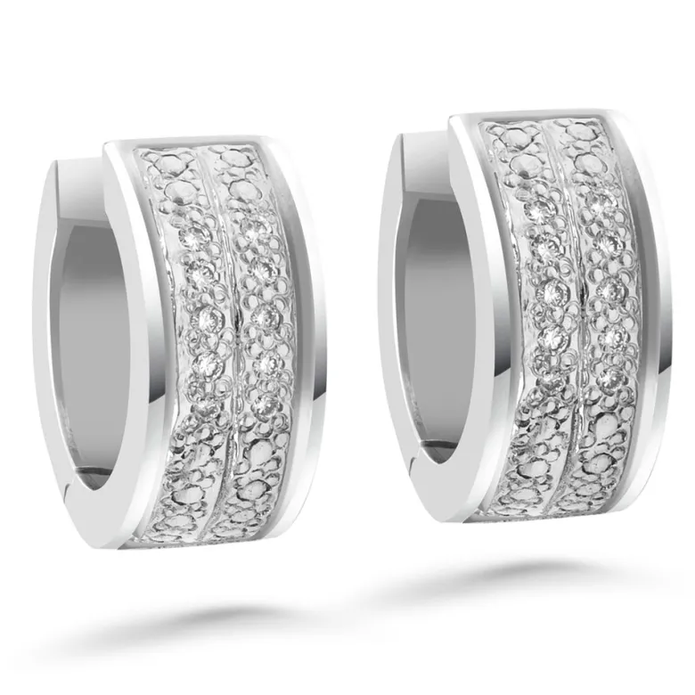 Silván Henrietta timanttikorvakorut 0,14ct, valkokultaa, Silván timanttikorut