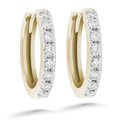 Silván Henrietta timanttikorvakorut 0,32ct, keltakultaa, Silván timanttikorut