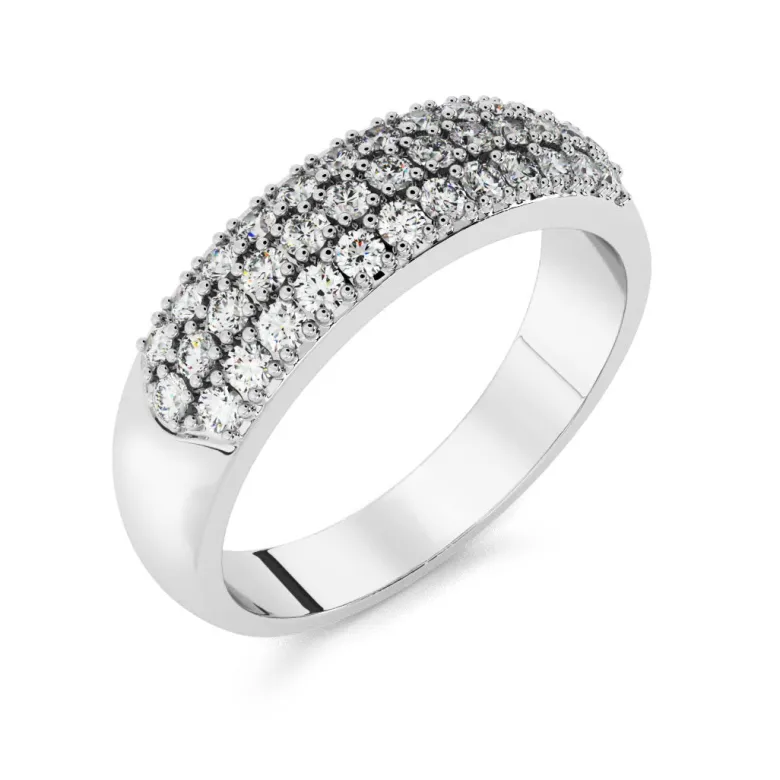 Silván Henrietta timanttisormus 0,74ct, valkokultaa, Silván vihkisormukset