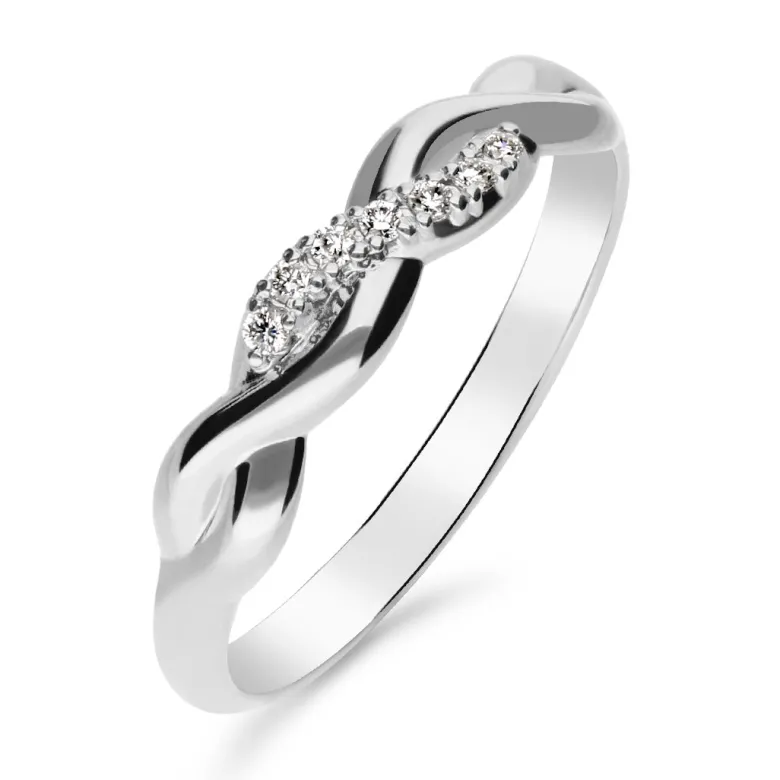 Silván Henrietta timanttisormus 0,05ct, valkokultaa, Silván vihkisormukset