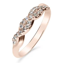 Silván Henrietta timanttisormus 0,15ct, rosekultaa, Silván vihkisormukset