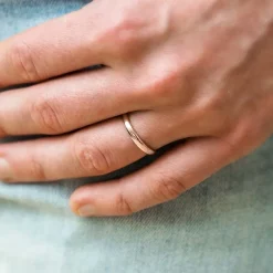 Silván kihlasormus 3mm puolipyöreä, rosekultaa, Silván kihlasormukset