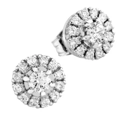 Silván Lauriel timanttikorvakorut 0,84ct, valkokultaa, Silván timanttikorut