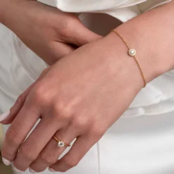 Silván Lauriel timanttirannekoru 0,23ct, keltakultaa, Silván timanttikorut