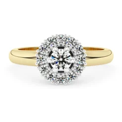 Silván Lauriel timanttisormus 0,42ct, keltakultaa, Silván vihkisormukset