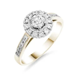 Silván Lauriel timanttisormus 0,54ct, keltakultaa, Silván vihkisormukset