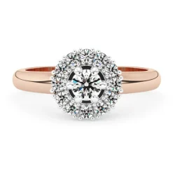 Silván Lauriel timanttisormus 0,42ct, rosekultaa, Silván vihkisormukset