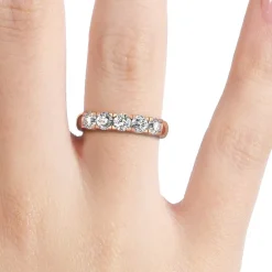 Silván Majlis timanttisormus 1,00ct, rosekultaa, Silván vihkisormukset