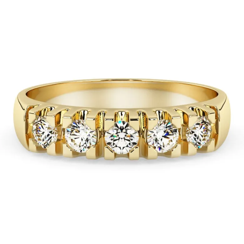 Silván Majlis timanttisormus 0,25ct, keltakultaa, Silván vihkisormukset