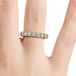 Silván Majlis timanttisormus 0,35ct, keltakultaa, Silván vihkisormukset
