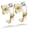 Silván Marie timanttikorvakorut 0,04ct, keltakultaa, Silván timanttikorut