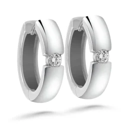 Silván Marie timanttikorvakorut 0,10ct, valkokultaa, Silván timanttikorut