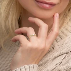 Silván Marie timanttisormus 0,02ct, keltakultaa, Silván vihkisormukset