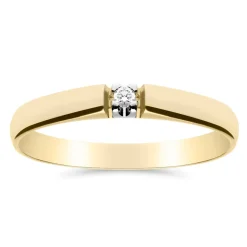 Silván Marie timanttisormus 0,02ct, keltakultaa, Silván vihkisormukset