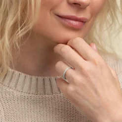 Silván Mimosa timanttisormus 0,17ct, valkokultaa, Silván vihkisormukset