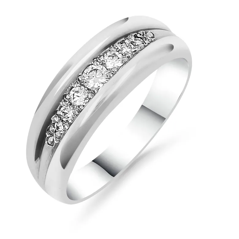 Silván Olivia timanttisormus 0,17ct, valkokultaa, Silván vihkisormukset