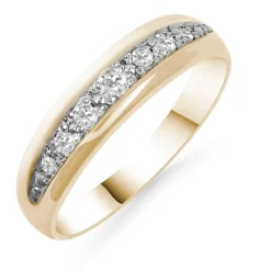 Silván Olivia timanttisormus 0,13ct, keltakultaa, Silván vihkisormukset