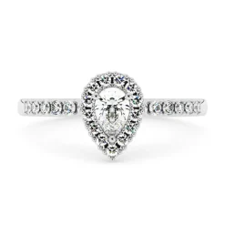 Silván Rosalie timanttisormus 0,39ct, valkokultaa, Silván vihkisormukset