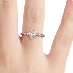 Silván Rosalie timanttisormus 0,39ct, rosekultaa, Silván vihkisormukset