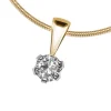 Silván Solitaire timanttiriipus 0,05ct, keltakultaa, Silván timanttikorut