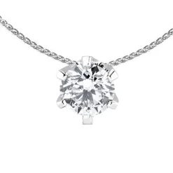 Silván Solitaire timanttiriipus 1,00ct, valkokultaa, Silván timanttikorut
