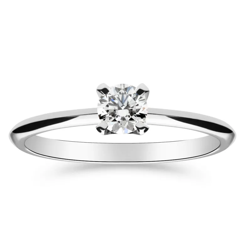 Silván Solitaire timanttisormus 0,30ct, valkokultaa, Silván vihkisormukset