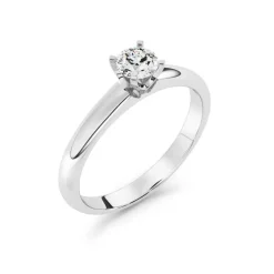Silván Solitaire timanttisormus 0,30ct, valkokultaa, Silván vihkisormukset