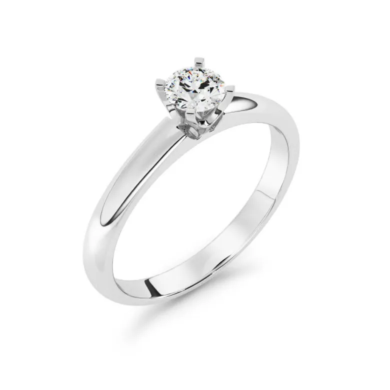 Silván Solitaire timanttisormus 0,30ct, valkokultaa, Silván vihkisormukset