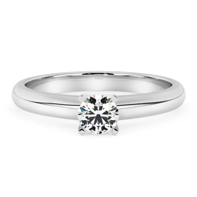 Silván Solitaire timanttisormus 0,30ct, valkokultaa, Silván vihkisormukset
