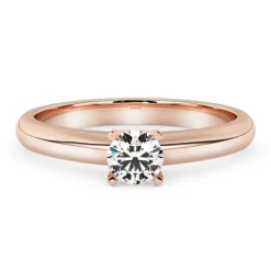 Silván Solitaire timanttisormus 0,30ct, rosekultaa, Silván vihkisormukset