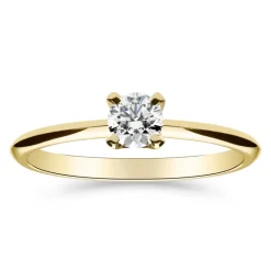 Silván Solitaire timanttisormus 0,30ct, keltakultaa, Silván vihkisormukset