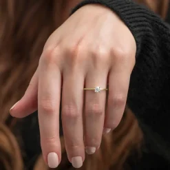 Silván Solitaire timanttisormus 0,30ct, valko- ja keltakultaa, Silván vihkisormukset