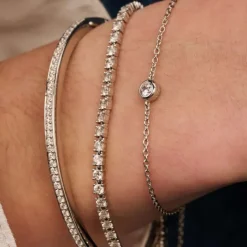 TI SENTO Classic rannekoru, hopeaa ja zirkoni, 23092ZI