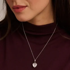 TI SENTO Heart kaulakoru, hopeaa ja zirkoni, 6861ZI