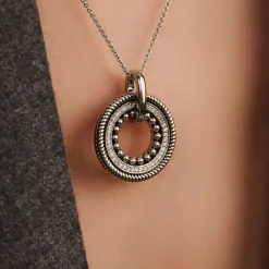 TI SENTO Structure Circle kaulakoru, hopeaa ja zirkoni, 6860ZI