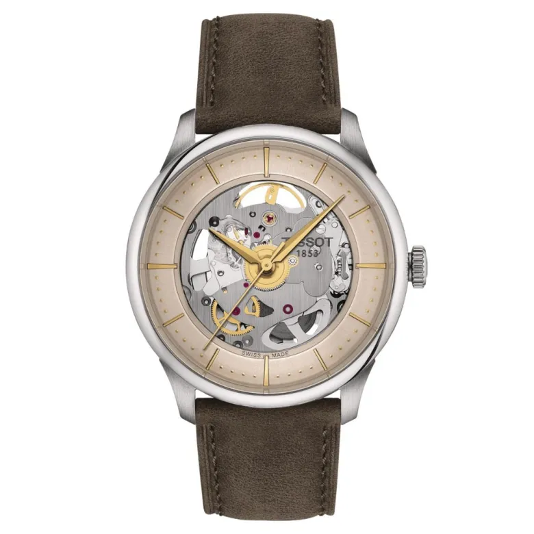 Tissot Chemin des Tourelles Squelette T1398361626100, rannekello