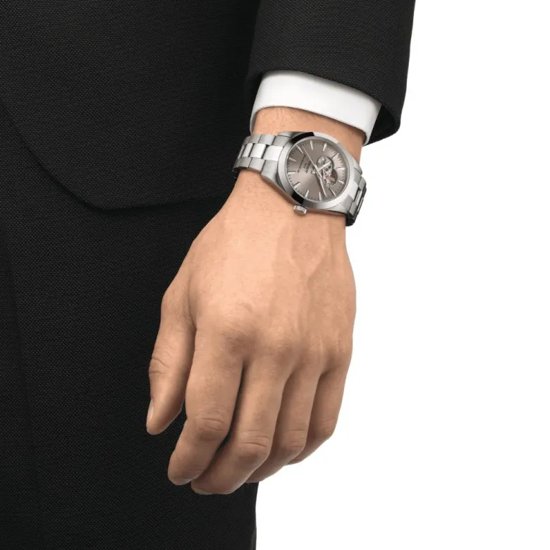 Tissot Gentleman Powermatic 80 Open Heart T1274071108100 rannekello