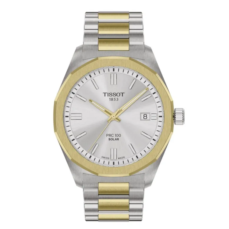 Tissot PRC 100 Solar Quartz, 39 mm, T1514222203100 rannekello