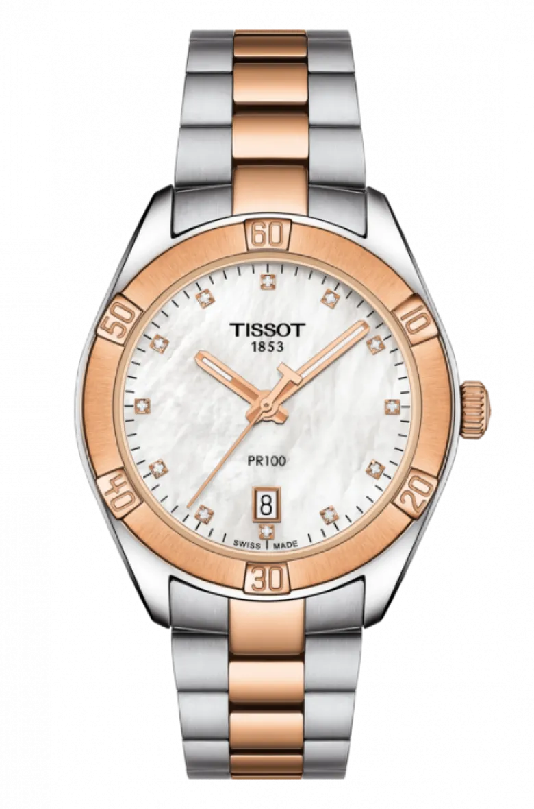 Tissot PR 100 Sport Chic T101.910.22.116.00, naisten rannekello