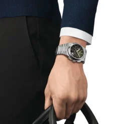 Tissot PRX Automatic Chronograph, T1374271109100, rannekello