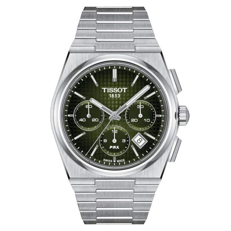 Tissot PRX Automatic Chronograph, T1374271109100, rannekello