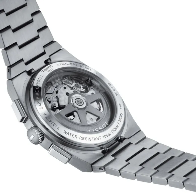 Tissot PRX Automatic Chronograph, T1374271109100, rannekello