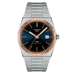 Tissot PRX Powermatic 80, teräs ja 18K ruusukulta, T9314074104100 rannekello